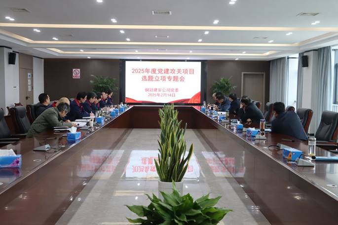2138cn太阳集团召开党建攻关项目立项专题会